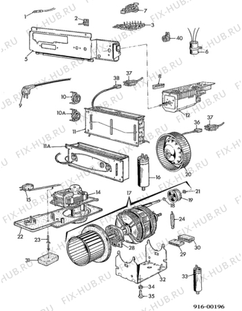 Взрыв-схема стиральной машины Electrolux WT533ROY - Схема узла Electrical equipment